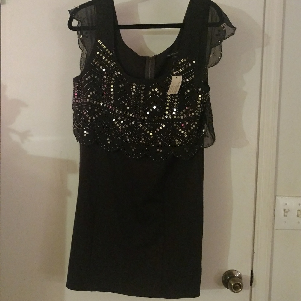 Embellished Mini Dress